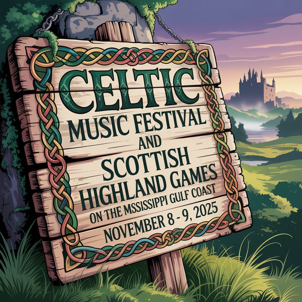 Celtic Music Festival and Scottish Highland Games on the Mississippi Gulf Coast 2025 Celtic Music Festival and Scottish Highland Games on the Mississippi Gulf Coast 2025