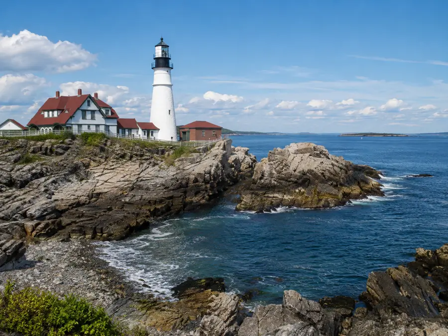 Portland Head Light, Cape Elizabeth, Maine, United States.