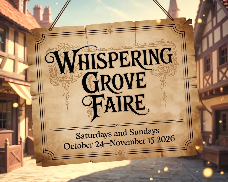 Whispering Grove Faire 2026